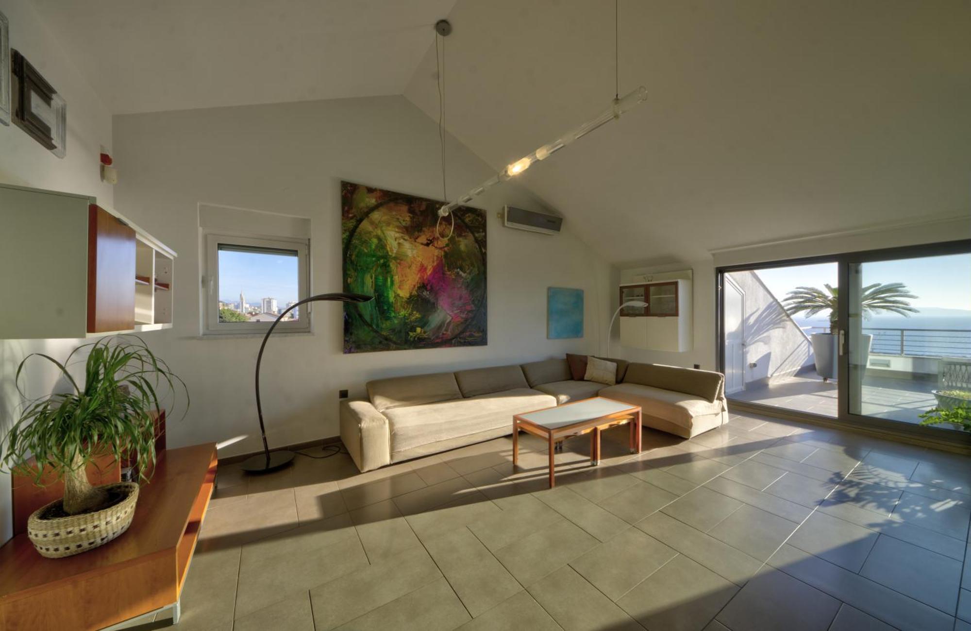 Penthouse Belvedere City View With Private Parking Риека Экстерьер фото